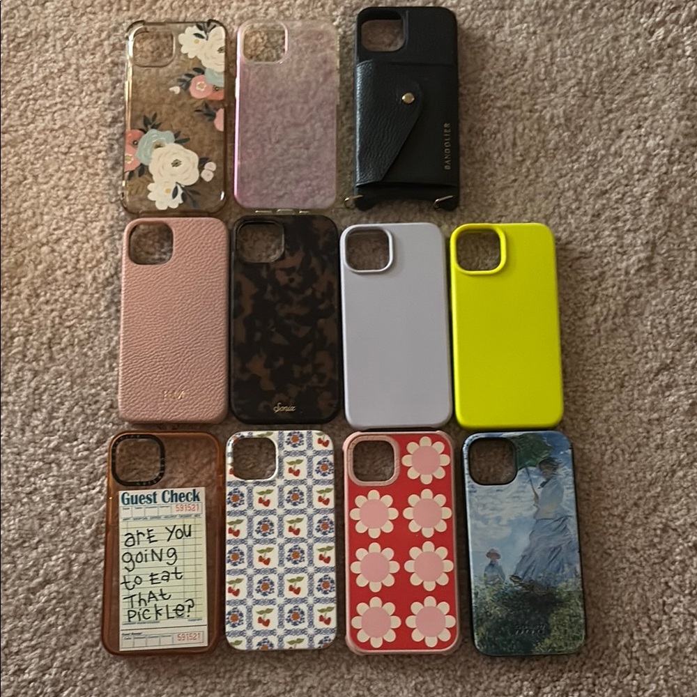 Assorted iPhone 14 Cases with Protective Features